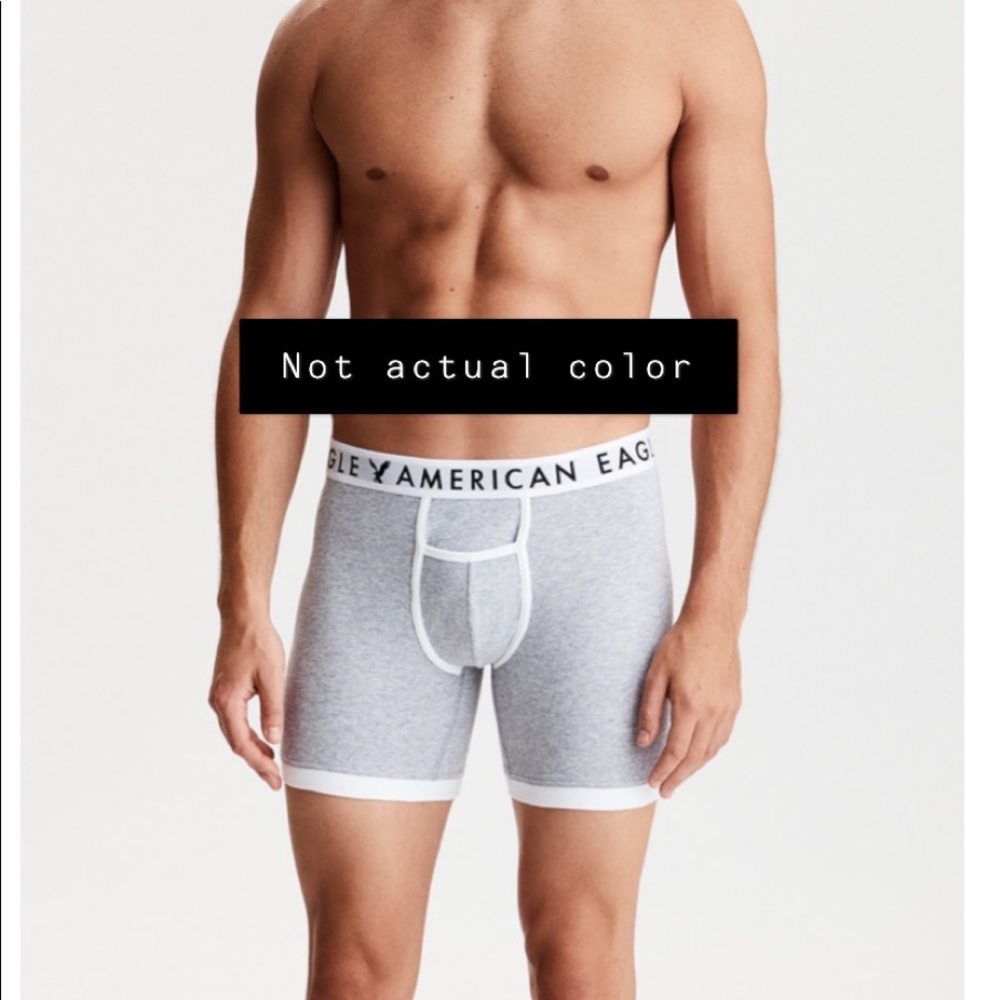 NWT AEO 6" Horizontal fly boxer brief